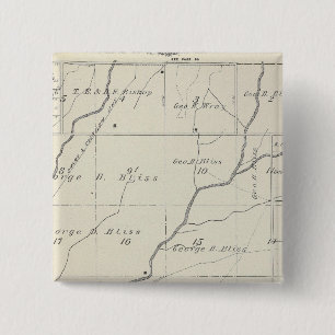 Chapa Cuadrada Mapa de la sección del condado de Tulare R25S