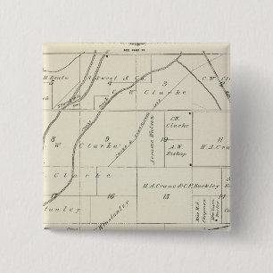 Chapa Cuadrada Mapa de la sección del condado de Tulare T18S R23