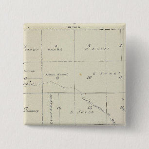 Chapa Cuadrada Mapa de la sección del condado de Tulare T21S R22