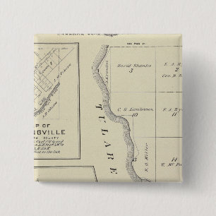 Chapa Cuadrada Mapa de la sección del condado de Tulare T22S R22E