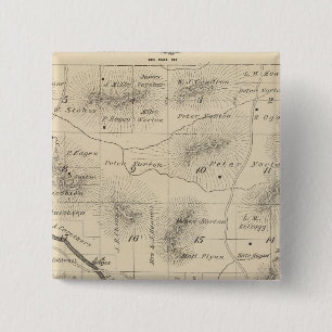 Chapa Cuadrada Mapa de la sección del condado de Tulare T24S R28