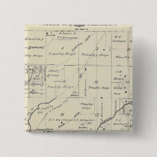 Chapa Cuadrada Mapa de la sección del condado T20S R23E de Tular