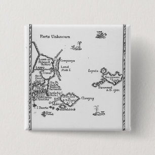 Chapa Cuadrada Mapa de Laputa, Balnibari, Luggnagg