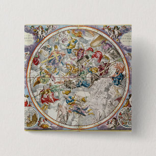 Chapa Cuadrada Mapa de las constelaciones cristianas según lo