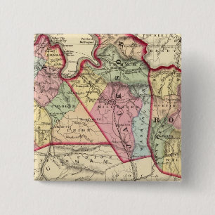Chapa Cuadrada Mapa de los condados de Mason, Jackson, Roane