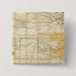 Chapa Cuadrada Mapa De Los Estados De Kansas Y Texas