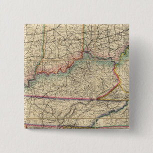 Chapa Cuadrada Mapa de los Estados del Sur de América