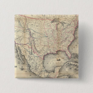 Chapa Cuadrada Mapa De Los Estados Unidos