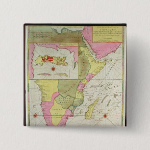 Chapa Cuadrada Mapa de los países de África