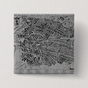 Chapa Cuadrada Mapa de Madrid