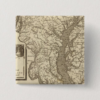 Chapa Cuadrada Mapa de Maryland por Arrowsmith