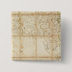 Chapa Cuadrada Mapa De Massachusetts