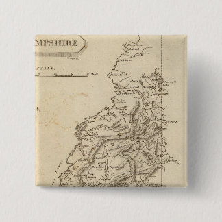 Chapa Cuadrada Mapa de New Hampshire de Arrowsmith
