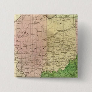 Chapa Cuadrada Mapa de Olney de Estados Occidentales