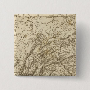 Chapa Cuadrada Mapa de Pensilvania por Arrowsmith