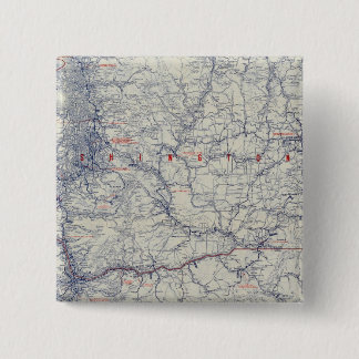 Chapa Cuadrada Mapa de Rand McNally Oficial 1925 Auto Trails