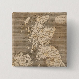 Chapa Cuadrada Mapa de Reinos Unidos de Arrowsmith