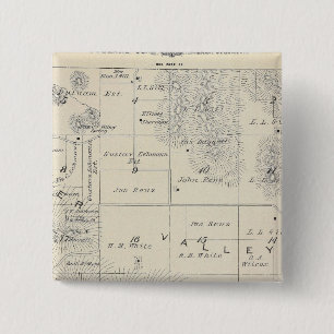 Chapa Cuadrada Mapa de sección del condado de Tulare T21S R28E