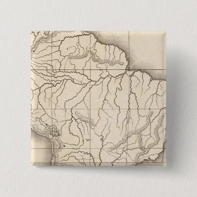 Chapa Cuadrada Mapa de Sudamérica (Anverso)