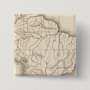Chapa Cuadrada Mapa de Sudamérica