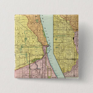Chapa Cuadrada Mapa de terminales ferroviarias de Chicago