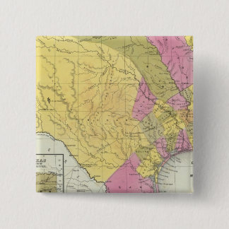 Chapa Cuadrada Mapa De Texas