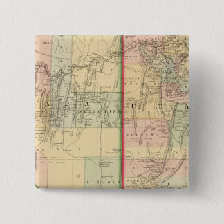 Chapa Cuadrada Mapa de Utah, Nevada, por Mitchell