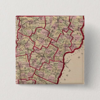 Chapa Cuadrada Mapa de Vermont