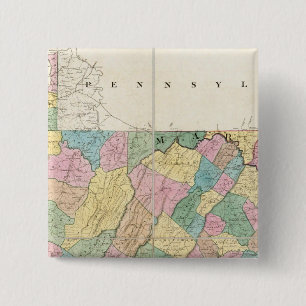 Chapa Cuadrada Mapa de Virginia, Maryland y Delaware