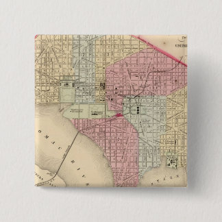 Chapa Cuadrada Mapa de Washington de Mitchell