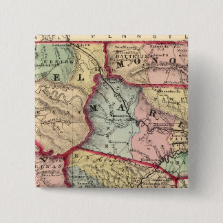 Chapa Cuadrada Mapa de Winfield, Virginia Occidental