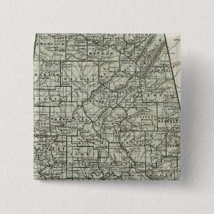 Chapa Cuadrada Mapa del Atlas de Alabama