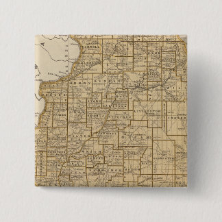 Chapa Cuadrada Mapa del Atlas de Illinois