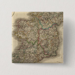 Chapa Cuadrada Mapa del Atlas de Irlanda