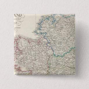 Chapa Cuadrada Mapa del Atlas de Irlanda