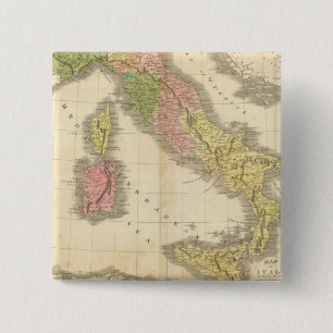 Chapa Cuadrada Mapa del Atlas de la Chonología de Italia