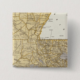 Chapa Cuadrada Mapa del Atlas de Louisiana