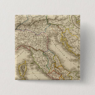 Chapa Cuadrada Mapa del Atlas de Roma