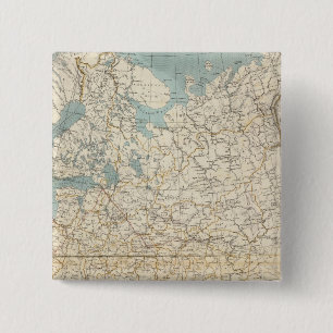 Chapa Cuadrada Mapa del Atlas de Rusia y Polonia