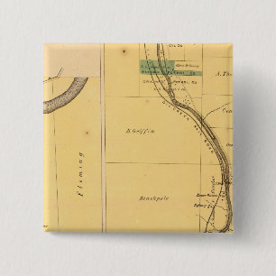 Chapa Cuadrada Mapa del Atlas del arroyo petrolero Pennsylvania