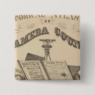 Chapa Cuadrada Mapa del atlas del condado de Alameda