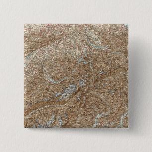Chapa Cuadrada Mapa del Atlas Die Schweiz, Suiza