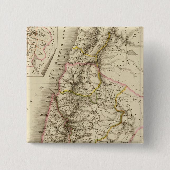 Chapa Cuadrada Mapa del atlas religioso de Oriente Medio (Anverso)