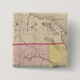 Chapa Cuadrada Mapa del condado de Alpena, Michigan
