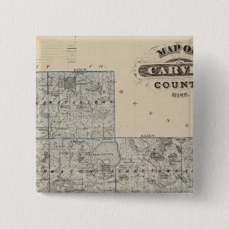 Chapa Cuadrada Mapa del condado de Carver, Minnesota