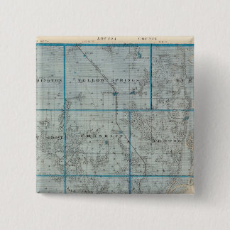 Chapa Cuadrada Mapa del condado de Des Moines, estado de Iowa
