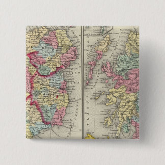 Chapa Cuadrada Mapa Del Condado De Escocia