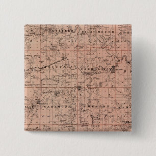 Chapa Cuadrada Mapa del condado de Fillmore, Minnesota