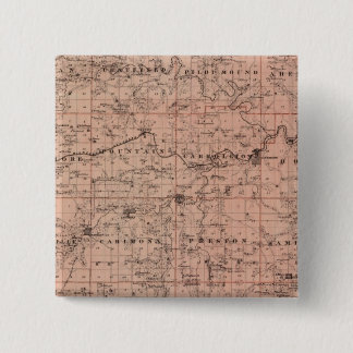Chapa Cuadrada Mapa del condado de Fillmore, Minnesota