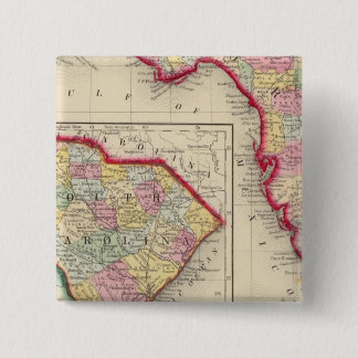 Chapa Cuadrada Mapa Del Condado De Florida